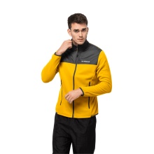 Jack Wolfskin Fleecejacke DNA Block Fleece - ciepła, na ramionach wiatroszczelna, wodoodporna - żółta męska